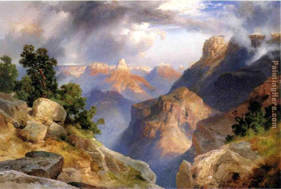 Grand Canyon 1912 painting - Thomas Moran Grand Canyon 1912 art painting